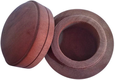 

Craftpoint Wooden Trinket Box for Women Very Small Multi Purpose Vanity Box(Brown)