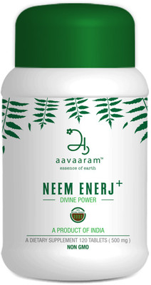 

Aavaaram Neem Enerj+, Dietary Supplement, 120 Tablets(500 mg)