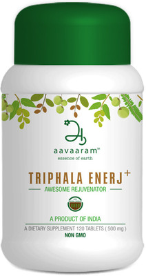 

Aavaaram Triphala Enerj+, Dietary Supplement, 120 Tablets(500 mg)