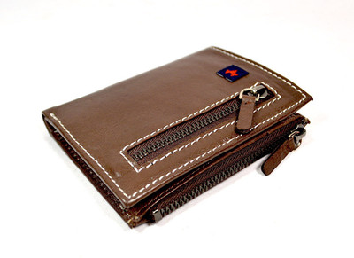 

LUNATIK Boys Brown Genuine Leather Wallet(7 Card Slots)