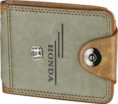 

OM Men Brown Genuine Leather Wallet(3 Card Slots)