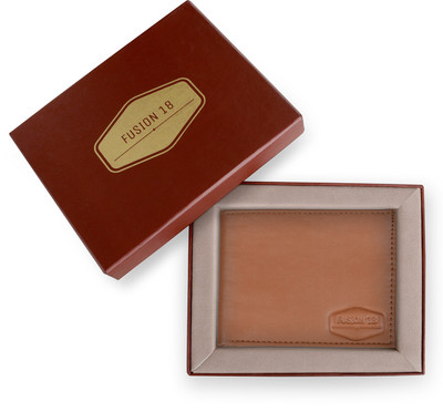 

FUSION 18 Men Brown Artificial Leather Wallet(3 Card Slots)