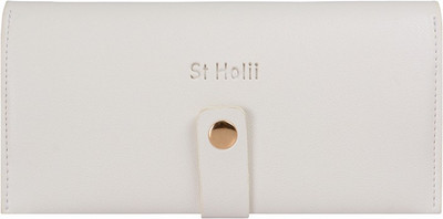 

Holii Women Formal White Artificial Leather Wallet(2 Card Slots)