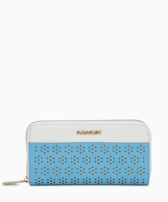 

SUGARUSH Women White, Blue Artificial Leather Wallet(12 Card Slots), Lt.blue