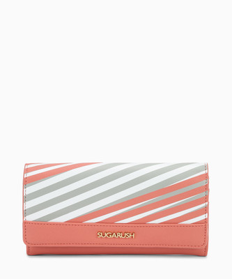 

SUGARUSH Women Pink Artificial Leather Wallet(9 Card Slots)