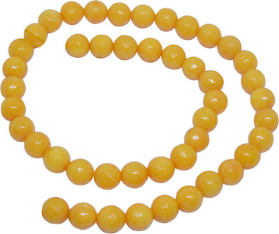 

Scorpion Yellow Colour Dyed Quartz Round Beads 8mm, Sold per 15 to 16 inch Strand