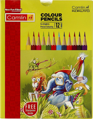

Camlin Round Colour Pencil Full Size 12 Shades