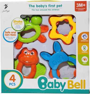

Stylo New Born Kid Plastic Non Toxic Attractive Rattle Toys Rattle(Multicolor, Red, Blue, Pink)