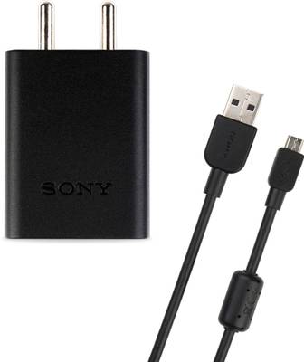 SONY CP-AD2A/BCABIN5 2.1A adapter with 1.5m USB-A to Micro USB Cable Fast 2.1 A Mobile Charger with Detachable Cable