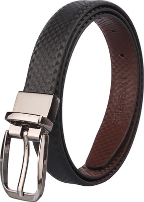 

LIMERENCE Women Casual, Formal Multicolor Genuine Leather Reversible Belt, Black