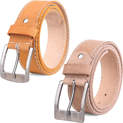 

Kiggo Men Casual, Party, Formal, Evening Beige, Tan Genuine Leather Belt, Camel;tan