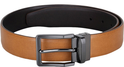 

Alvaro Castagnino Men Formal Black, Tan Artificial Leather Reversible Belt