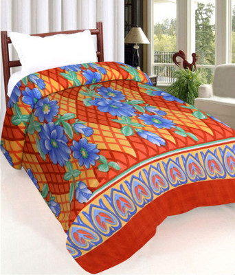 IWS Printed Single Fleece Blanket(Polyester, Multicolor)