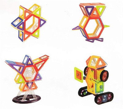 

Smartcraft Magnetic Tiles 132 pcs, Magnetic Tiles Educational Building Construction Toys for Kids Boys Girls (132PCS)(Multicolor)