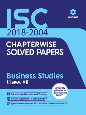 ISC Chapterwise Solved Papers Business Studies Class 12th(English, Paperback, Arihant Expert)