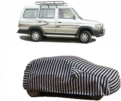 Flipkart SmartBuy Car Cover For Toyota Qualis (With Mirror Pockets)(White, Black)