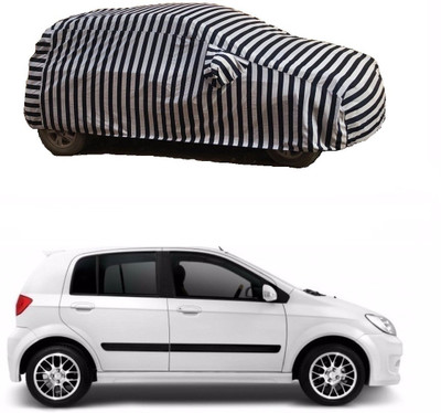 Flipkart SmartBuy Car Cover For Hyundai Getz (With Mirror Pockets)(White, Black)