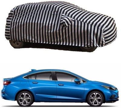 Flipkart SmartBuy Car Cover For Chevrolet Cruze (With Mirror Pockets)(White, Black)