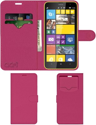 ACM Flip Cover for Nokia Lumia 1320(Pink, Cases with Holder, Pack of: 1)