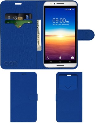 ACM Flip Cover for Lava A67(Blue, Cases with Holder, Pack of: 1)