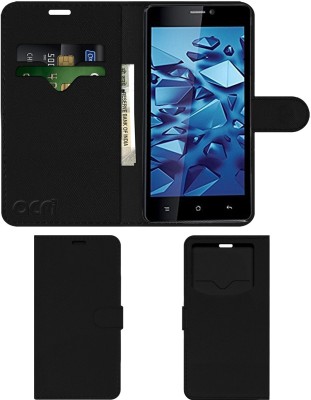ACM Flip Cover for Iball Andi 5q Cobalt Solus(Black, Cases with Holder, Pack of: 1)
