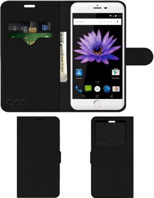 ACM Flip Cover for Swipe Konnect Star Plus(Black, Cases with Holder, Pack of: 1)