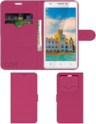 ACM Flip Cover for Intex Aqua Speed Hd(Pink, Cases with Holder, Pack of: 1)