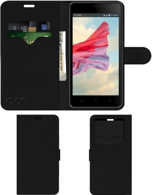 ACM Flip Cover for Lyf Wind 4s(Black, Cases with Holder, Pack of: 1)