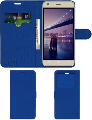 ACM Flip Cover for Intex Aqua Life Iii(Blue, Cases with Holder, Pack of: 1)