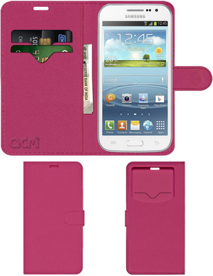 ACM Flip Cover for Samsung Galaxy Win Grand Quattro I8552(Pink, Cases with Holder)