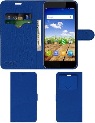 ACM Flip Cover for Micromax Canvas Mega E353(Blue, Cases with Holder, Pack of: 1)