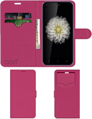 ACM Flip Cover for Hitech Air A10(Pink, Cases with Holder, Pack of: 1)