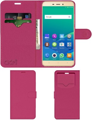ACM Flip Cover for Gionee P7 Max(Pink, Cases with Holder, Pack of: 1)
