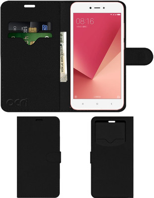 ACM Flip Cover for Mi Redmi Y1 Lite(Black, Cases with Holder, Pack of: 1)