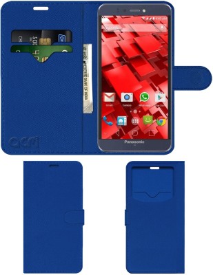 ACM Flip Cover for Panasonic P55 Novo(Blue, Cases with Holder, Pack of: 1)
