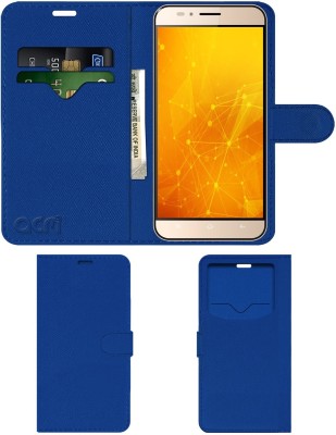 ACM Flip Cover for Intex Aqua Turbo 4g(Blue, Cases with Holder, Pack of: 1)