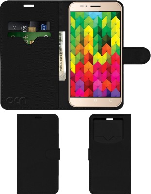 ACM Flip Cover for Intex Aqua Trend(Black, Cases with Holder, Pack of: 1)