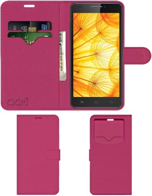 ACM Flip Cover for Intex Aqua Xtreme 2(Pink, Cases with Holder, Pack of: 1)
