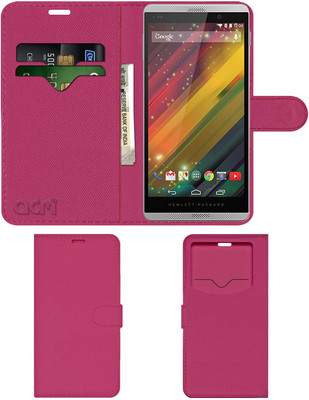ACM Flip Cover for Hp Slate 6 Voicetab 2(Pink, Cases with Holder)