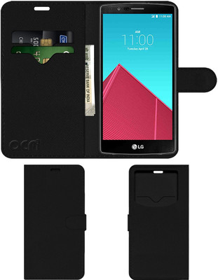 ACM Flip Cover for Lg G4(Black, Cases with Holder, Pack of: 1)