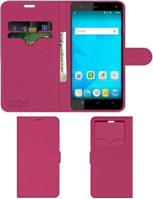 ACM Flip Cover for Micromax Pulse 4g E451(Pink, Cases with Holder, Pack of: 1)