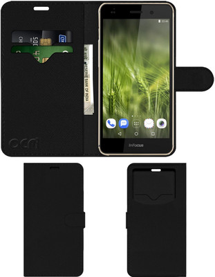ACM Flip Cover for Infocus M808i(Black, Cases with Holder, Pack of: 1)