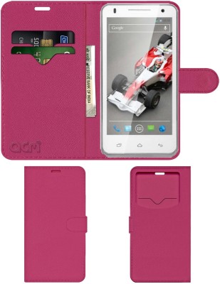 ACM Flip Cover for Lava Xolo Q900(Pink, Cases with Holder, Pack of: 1)