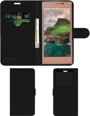 ACM Flip Cover for Iball Andi 5.5u F2f(Black, Cases with Holder, Pack of: 1)