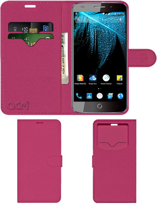 ACM Flip Cover for Swipe Elite Plus(Pink, Cases with Holder, Pack of: 1)