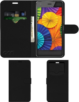 ACM Flip Cover for Intex Aqua Ace(Black, Cases with Holder, Pack of: 1)