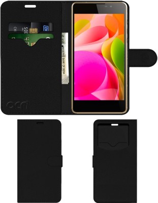ACM Flip Cover for Intex Aqua Power 4g(Black, Cases with Holder, Pack of: 1)