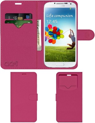 ACM Flip Cover for Samsung Galaxy S4 I9500(Pink, Cases with Holder, Pack of: 1)
