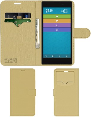ACM Flip Cover for Xolo Hive 8x-1000(Gold, Cases with Holder, Pack of: 1)