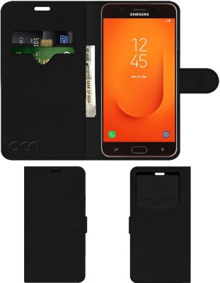 ACM Flip Cover for Samsung Galaxy J7 Prime 2 2018 Version(Black, Cases with Holder, Pack of: 1)